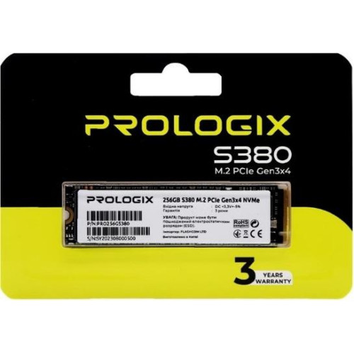 Накопичувач SSD NVMe M.2 512GB Prologix S380 (PRO512GS380) - зображення 3