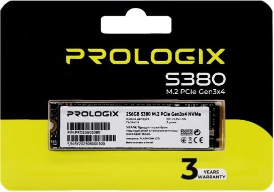 Накопичувач SSD NVMe M.2 512GB Prologix S380 (PRO512GS380) - зображення 3