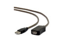 Кабель USB - активний подовжувач, Cablexpert, 5 м, AM-AF - зображення 1