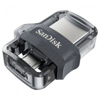 Флеш пам'ять USB 32 Gb SanDisk Ultra Dual Drive M3.0 Black USB 3.0 OTG (SDDD3-032G-G46)
