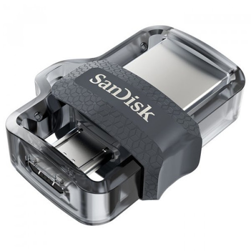 Флеш пам'ять USB 32 Gb SanDisk Ultra Dual Drive M3.0 Black USB 3.0 OTG (SDDD3-032G-G46) - зображення 1