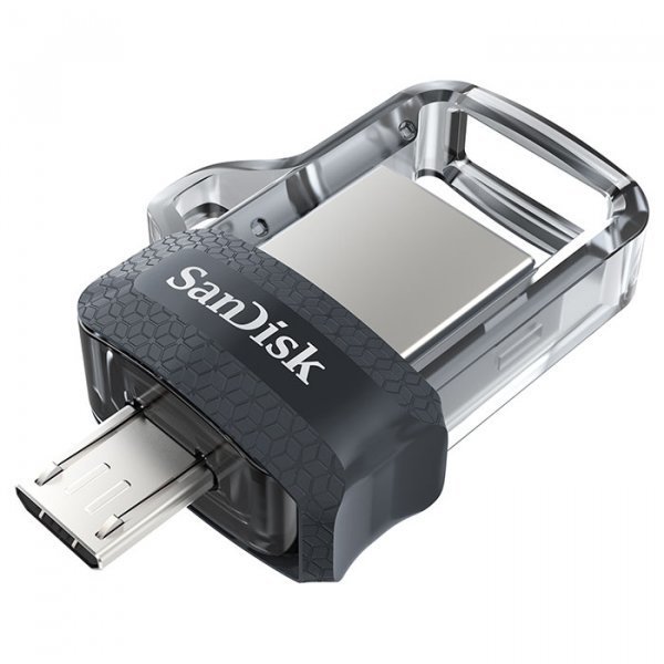 Флеш пам'ять USB 32 Gb SanDisk Ultra Dual Drive M3.0 Black USB 3.0 OTG (SDDD3-032G-G46) - зображення 2
