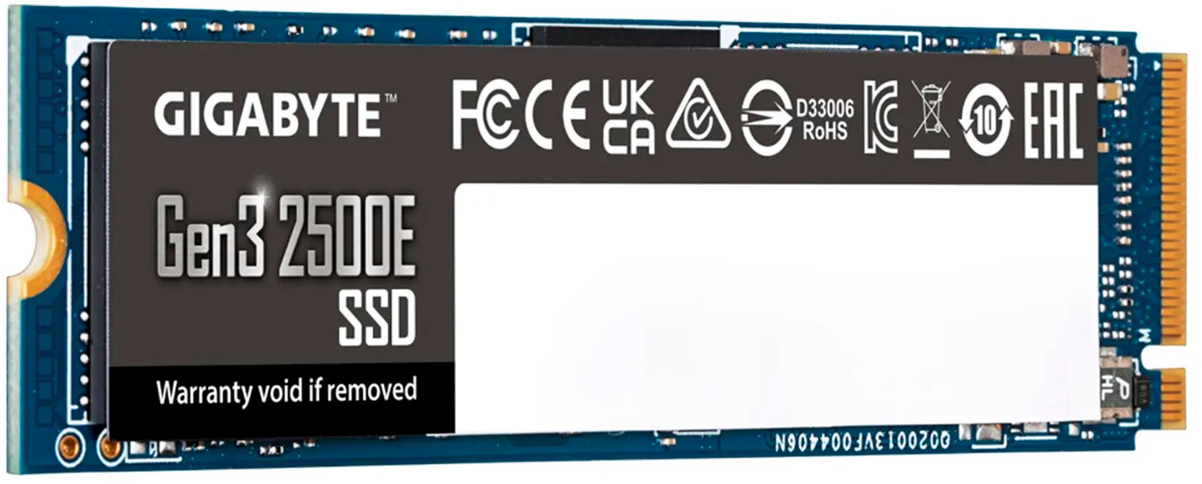 Накопичувач SSD NVMe M.2 1000GB GIGABYTE Gen3 2500E (G325E1TB) - зображення 2