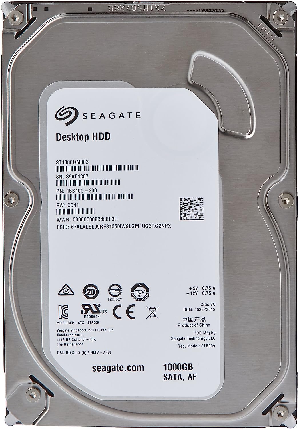Жорсткий диск HDD 1000Gb Seagate Barracuda 7200.14 ST1000DM003 - зображення 1
