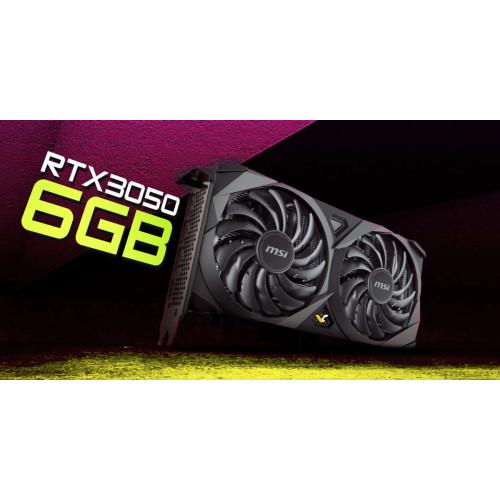 Відеокарта GeForce RTX 3050 6GB GDDR6 MSI (RTX 3050 VENTUS 2X 6G OC) - зображення 5
