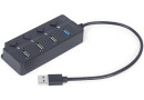 Концентратор USB 2.0 Gembird UHB-U3P1U2P3P-01 - зображення 1