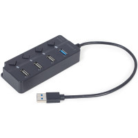 Концентратор USB 2.0 Gembird UHB-U3P1U2P3P-01