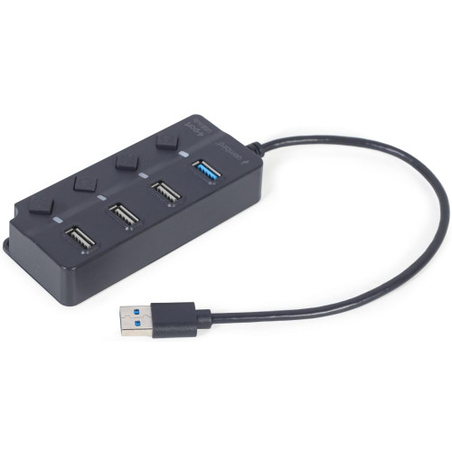 Концентратор USB 2.0 Gembird UHB-U3P1U2P3P-01 - зображення 1