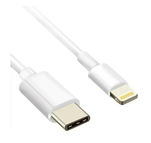 Кабель USB-C to Lightning Atcom, A15277, 0.8 м, білий - зображення 1
