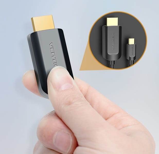 Кабель USB Type C to HDMI, 2.0 м, Vention - зображення 3