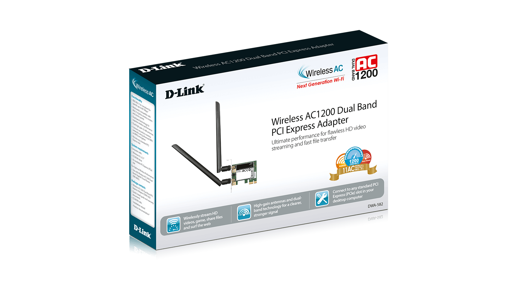 Мережева карта Wireless D-Link DWA-582 - зображення 4