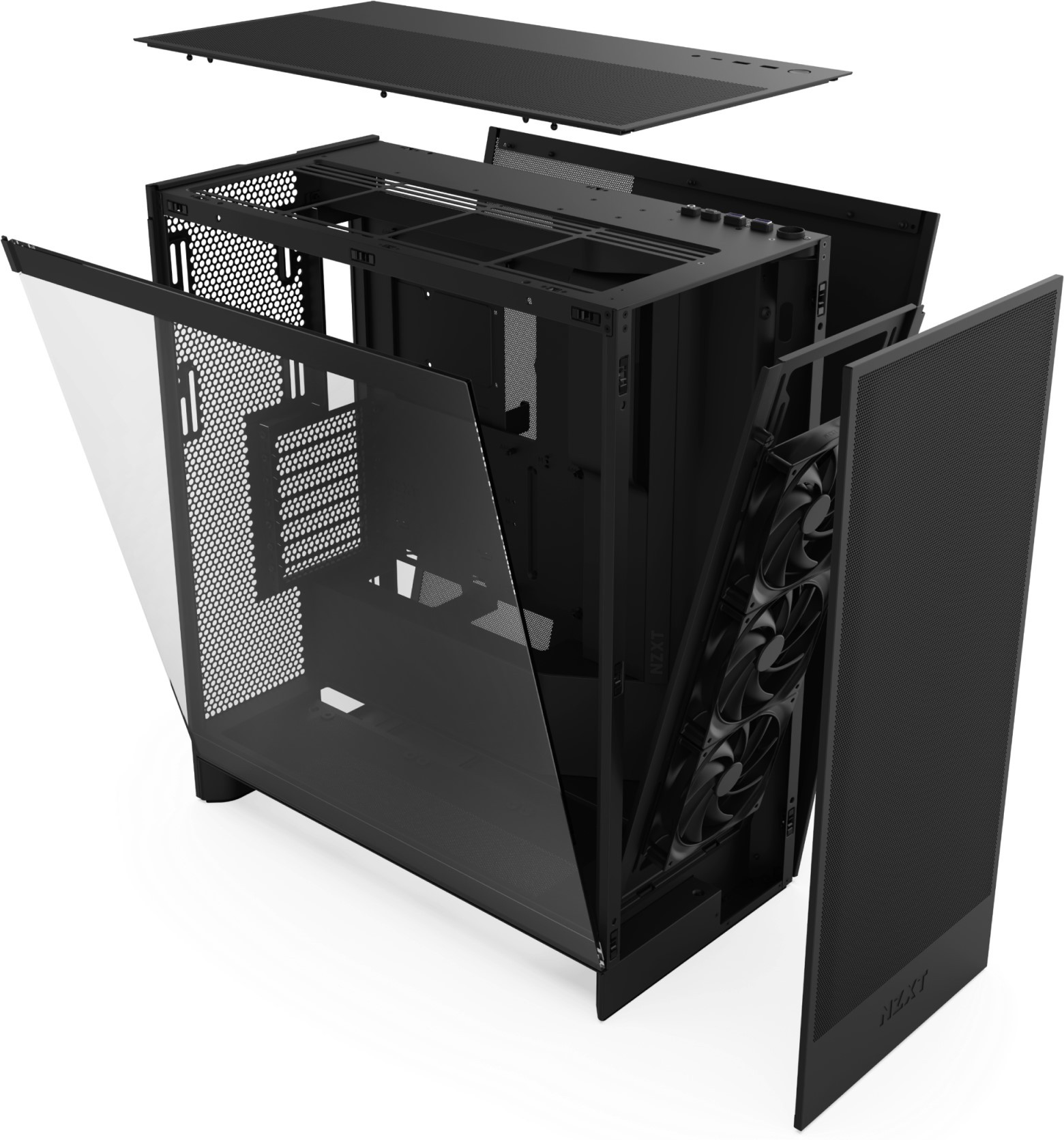 Корпус NZXT H7 Flow Black - зображення 6