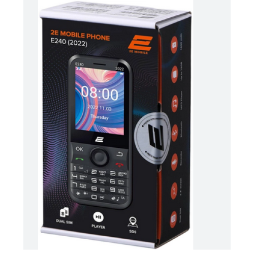 Мобільний телефон 2E E240 2022 Dual Sim Black (688130245159) - зображення 8