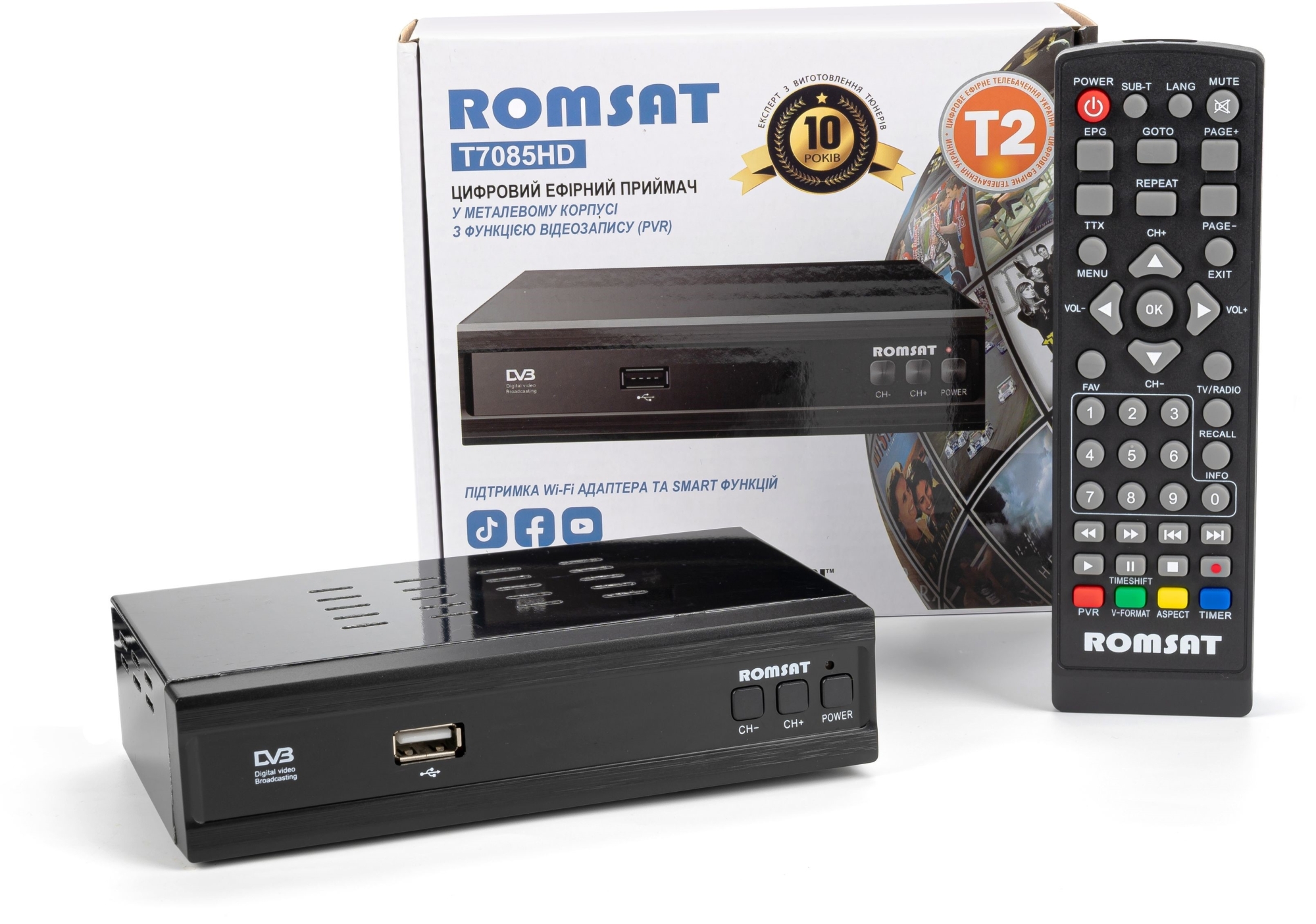 ТВ-тюнер Romsat T7085HD - зображення 1
