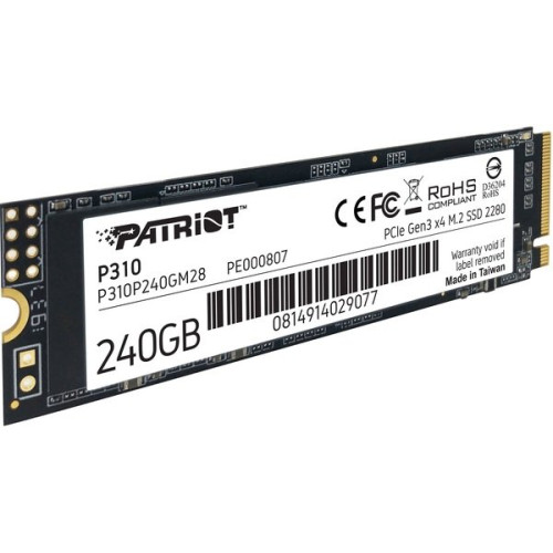 Накопичувач SSD NVMe M.2 240GB Patriot P310 (P310P240GM28) - зображення 2