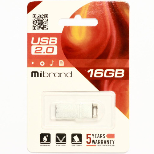 Флеш пам'ять USB 8 Gb Mibrand Сhameleon Silver USB 2.0 - зображення 2