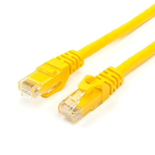 Патч-корд Cat.6, UTP, RJ45, 3.0 м, мідь, жовтий, Atcom - зображення 1