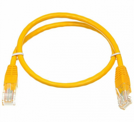 Патч-корд Cat.6, UTP, RJ45, 2.0 м, мідь, жовтий, Atcom - зображення 2