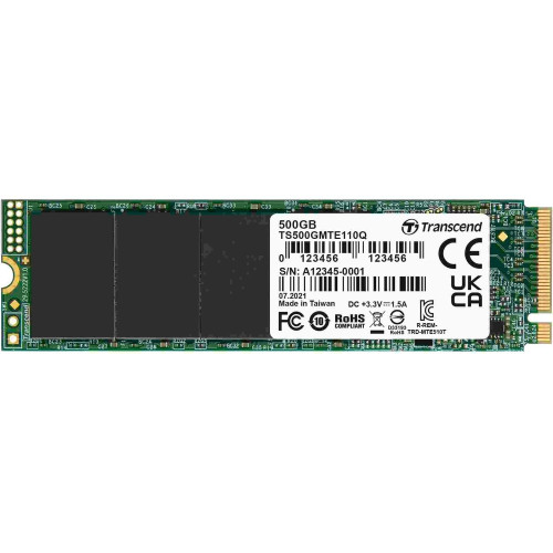 Накопичувач SSD NVMe M.2 500GB Transcend MTE110Q (TS500GMTE110Q) - зображення 1