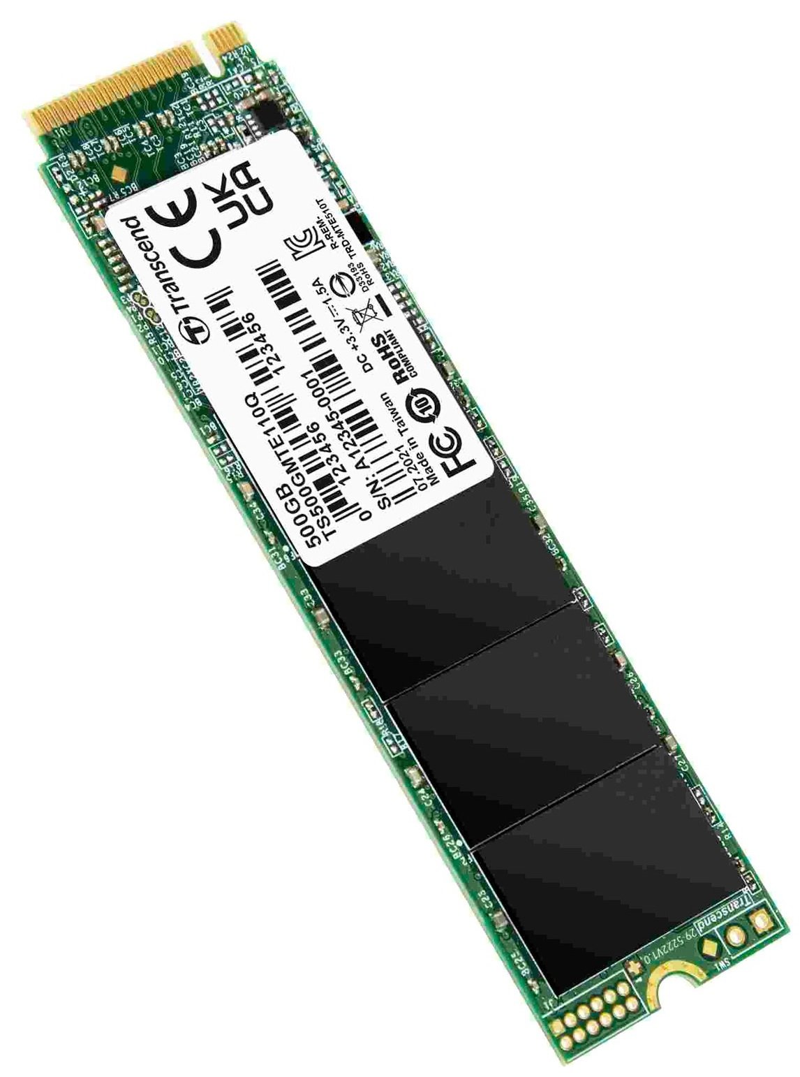 Накопичувач SSD NVMe M.2 500GB Transcend MTE110Q (TS500GMTE110Q) - зображення 3