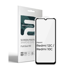 Захисне скло Armorstandart Full Glue HD для  Xiaomi Redmi 12C \/ 10С - зображення 1