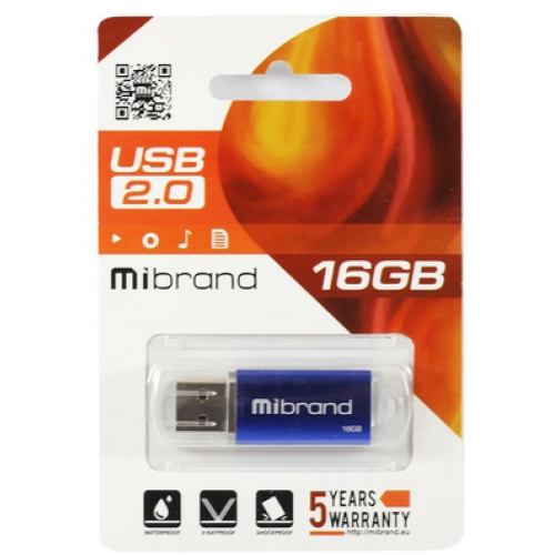 Флеш пам'ять USB 16Gb Mibrand Cougar Blue USB 2.0, пластик - зображення 2