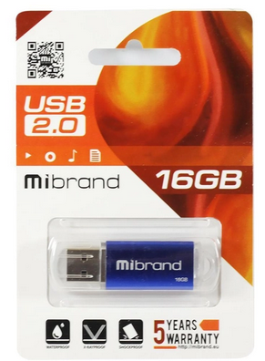 Флеш пам'ять USB 16Gb Mibrand Cougar Blue USB 2.0, пластик - зображення 2