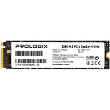 Накопичувач SSD NVMe M.2 256GB Prologix S380 (PRO256GS380)