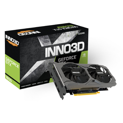 Відеокарта GeForce GTX1650 4 Gb GDDR6 INNO3D TWIN X2 OC V3 (N16502-04D6X-171330N) - зображення 1