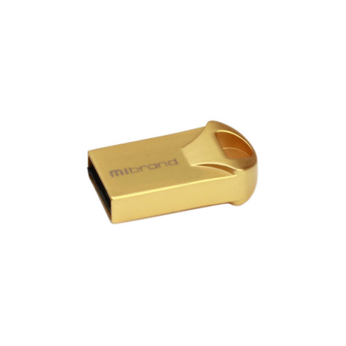 Флеш пам'ять USB 64 Gb Mibrand Hawk Gold USB2.0, метал - зображення 2