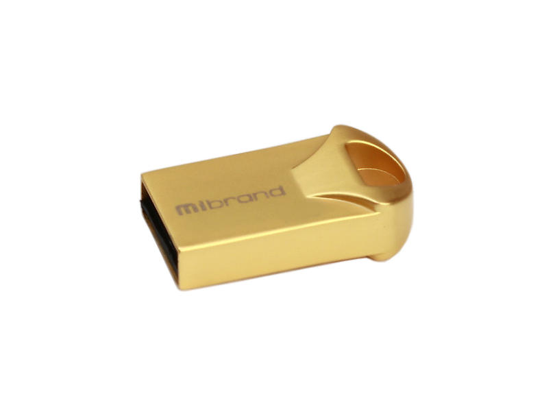 Флеш пам'ять USB 64 Gb Mibrand Hawk Gold USB2.0, метал - зображення 2