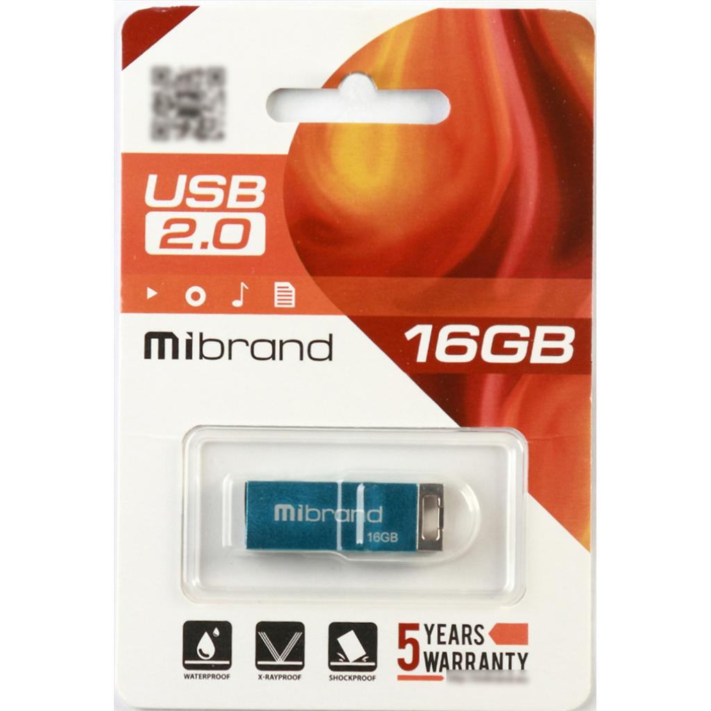 Флеш пам'ять USB 16Gb Mibrand Chameleon Blue USB 2.0 - зображення 3