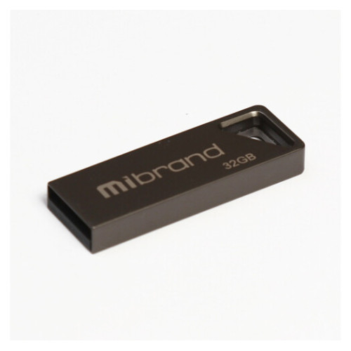 Флеш пам'ять USB 32 Gb Mibrand Stingray Grey USB2.0, метал - зображення 2