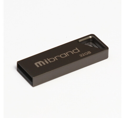 Флеш пам'ять USB 32 Gb Mibrand Stingray Grey USB2.0, метал - зображення 2