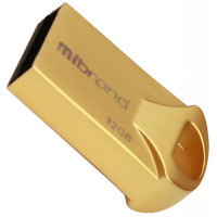 Флеш пам'ять USB 32 Gb Mibrand Hawk Gold USB2.0, метал