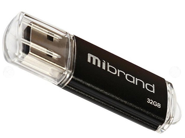 Флеш пам'ять USB 32 Gb Mibrand Cougar Black USB 2.0, пластик - зображення 1