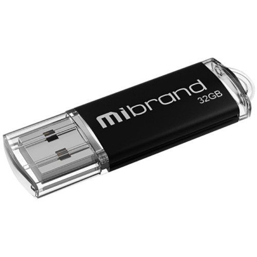 Флеш пам'ять USB 32 Gb Mibrand Cougar Black USB 2.0, пластик - зображення 2