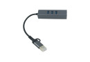 Концентратор USB 3.0 Dynamode Type-C\/Type-A to 3x USB 3.0 & RJ45 Gigabit Lan (DM-AD-GLAN-U3) - зображення 3