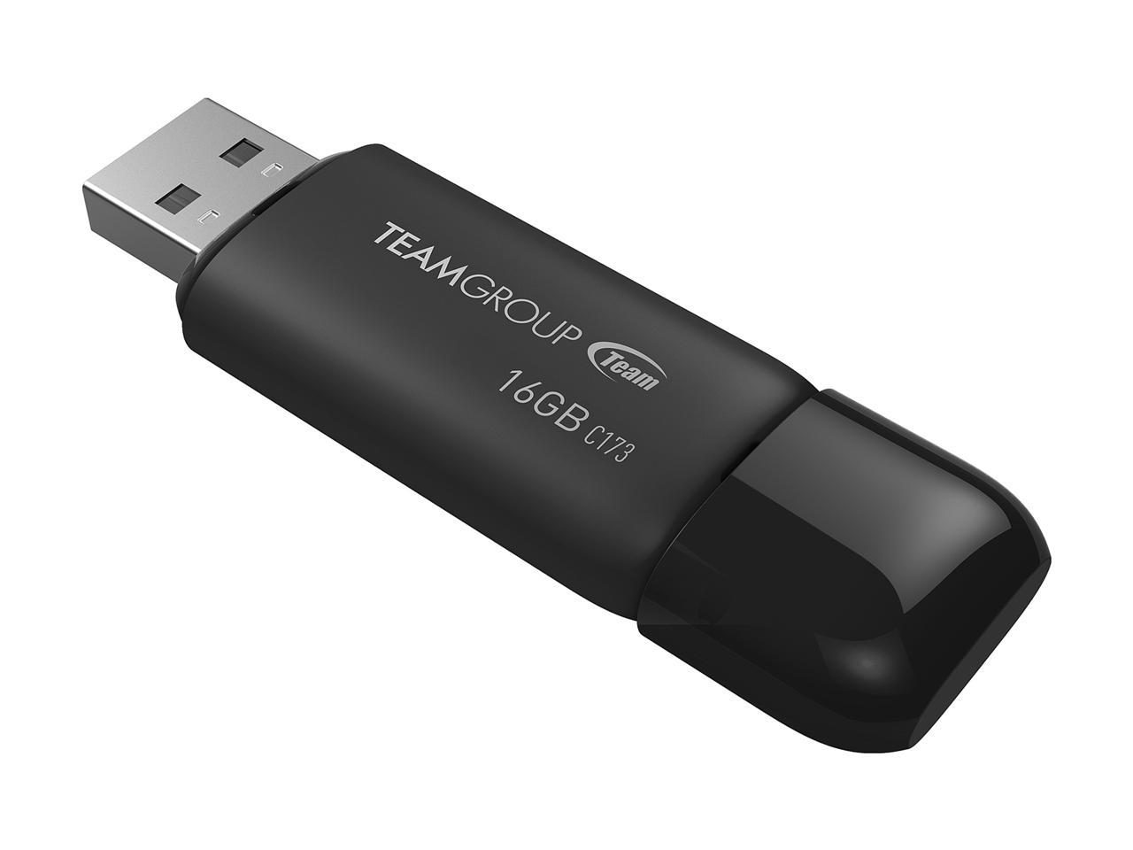 Флеш пам'ять USB 16Gb Team C173 Pearl Black USB 2.0 - зображення 2