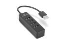 Концентратор USB 2.0 REAL-EL HQ-154 black 4 порти - зображення 1