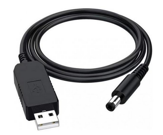 Кабель живлення USB to DC 12V, 5.5 х 2.1 мм, RCI (C512) - зображення 1