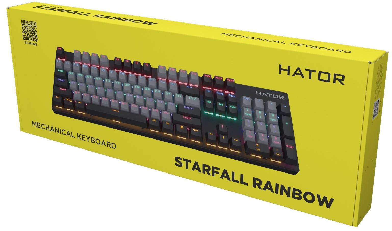 Клавіатура Hator Starfall Rainbow Origin Blue (HTK-609-BGB) - зображення 7