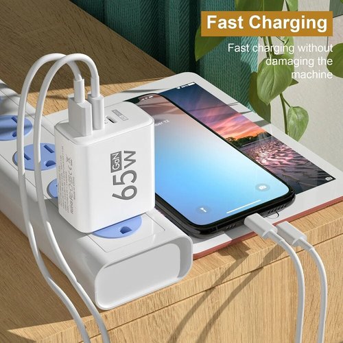 Зарядний пристрій GaN Fast Charging 65W - зображення 3