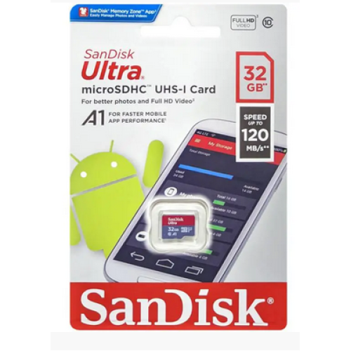 MicroSDHC 32 Gb SanDisk Ultra class 10 UHS-I - зображення 3