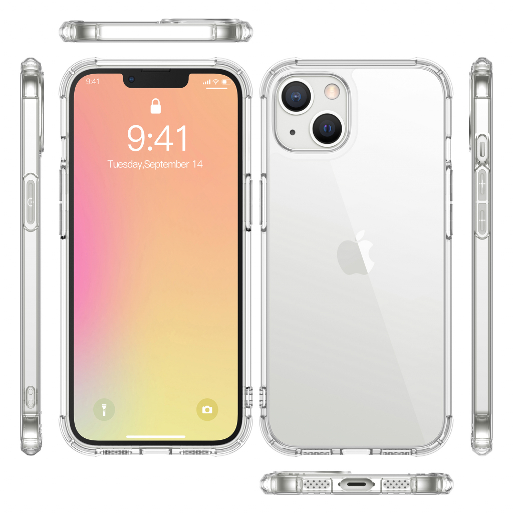 Чохол силіконовий BeCover Anti-Shock для Apple iPhone 13 Clear - зображення 3