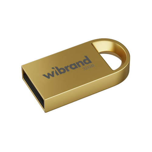 Флеш пам'ять USB 32 Gb Wibrand lynx Gold USB2.0, метал - зображення 1