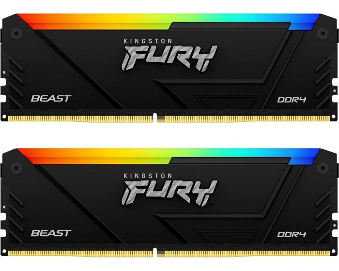 Пам'ять DDR4 RAM_64Gb (2x32Gb) 3600Mhz Kingston Fury Beast RGB (KF436C18BB2AK2\/64) - зображення 1