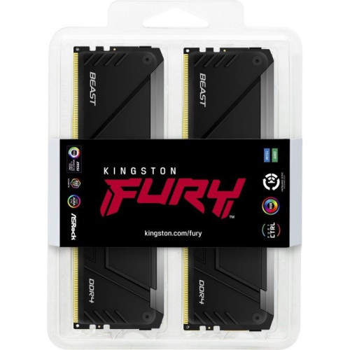 Пам'ять DDR4 RAM_64Gb (2x32Gb) 3600Mhz Kingston Fury Beast RGB (KF436C18BB2AK2\/64) - зображення 3