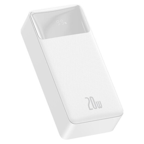 Батарея POWER BANK Baseus Bipow Display 30000mAh 20W White - зображення 2