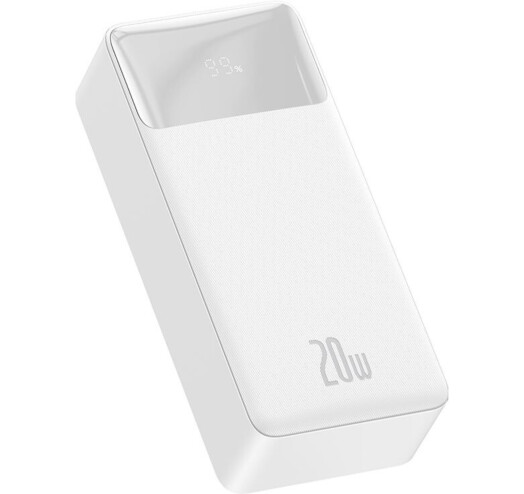 Батарея POWER BANK Baseus Bipow Display 30000mAh 20W White - зображення 2